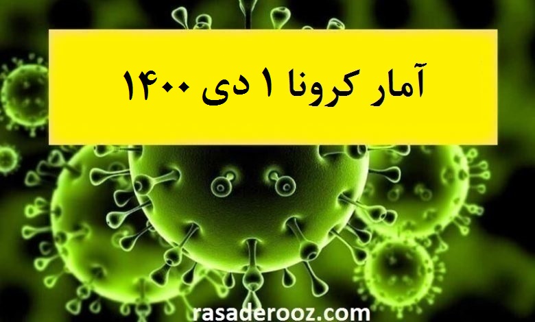 آمار کرونا امروز 1 دی 1400