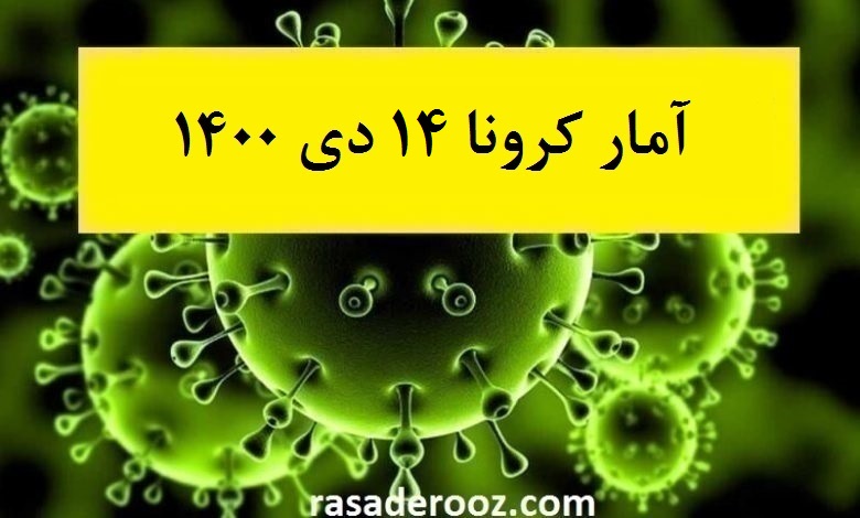 آمار کرونا امروز 14 دی 1400