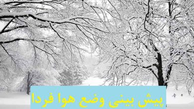 پیش بینی وضع هوا فردا 10 بهمن 1400