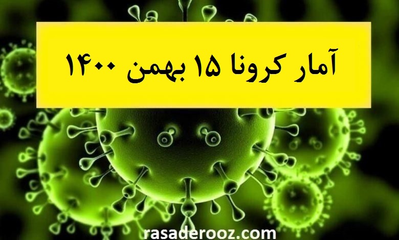 آمار کرونا امروز 15 بهمن 1400 آمار کرونا امروز جمعه 15 بهمن 1400