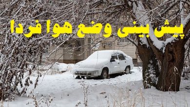 پیش بینی وضع هوا فردا 13 بهمن 1400