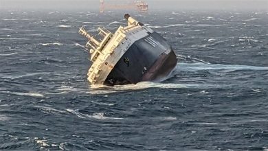 کشتی اماراتی همراه ۳۰ خدمه در عسلویه غرق شد