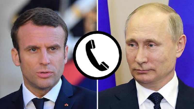 گفتگوی تلفنی پوتین و ماکرون درباره وضعیت اوکراین