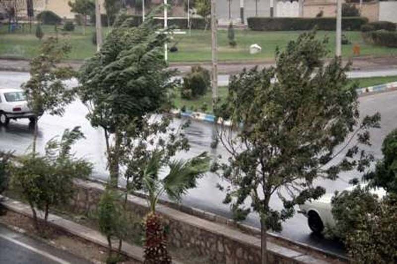 وزش باد شدید و رگبار در تهران
