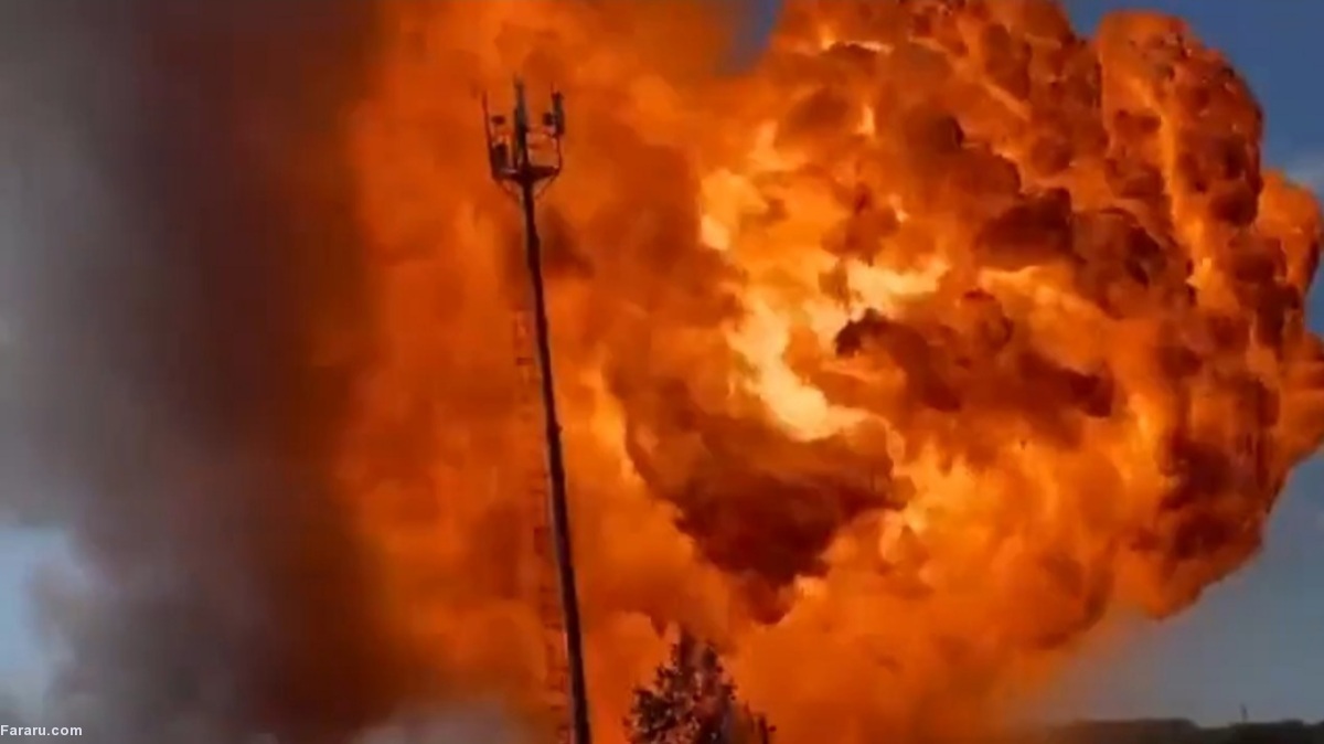 لحظه انفجار مهیب در پمپ بنزین + فیلم
