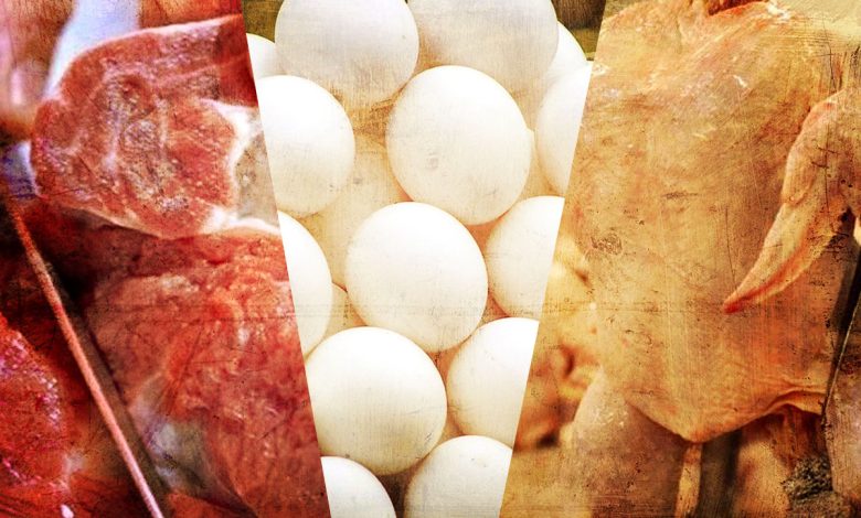 افزایش قیمت گوشت و مرغ و تخم مرغ بیشتر از نرخ مصوب