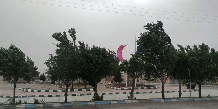 وزش باد شدید و خیزش گرد و خاک