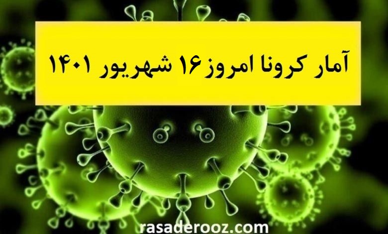  آمار-کرونا-امروز-16-شهریور-1401