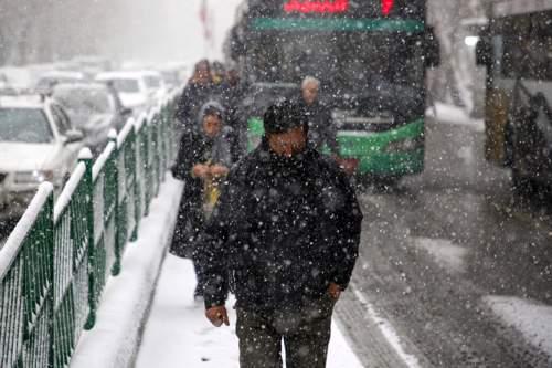 بارش برف و باران و کاهش دما در نقاط مختلف کشور
