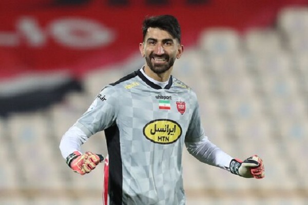 ژست جالب بیرانوند در تمرین پرسپولیس+ عکس