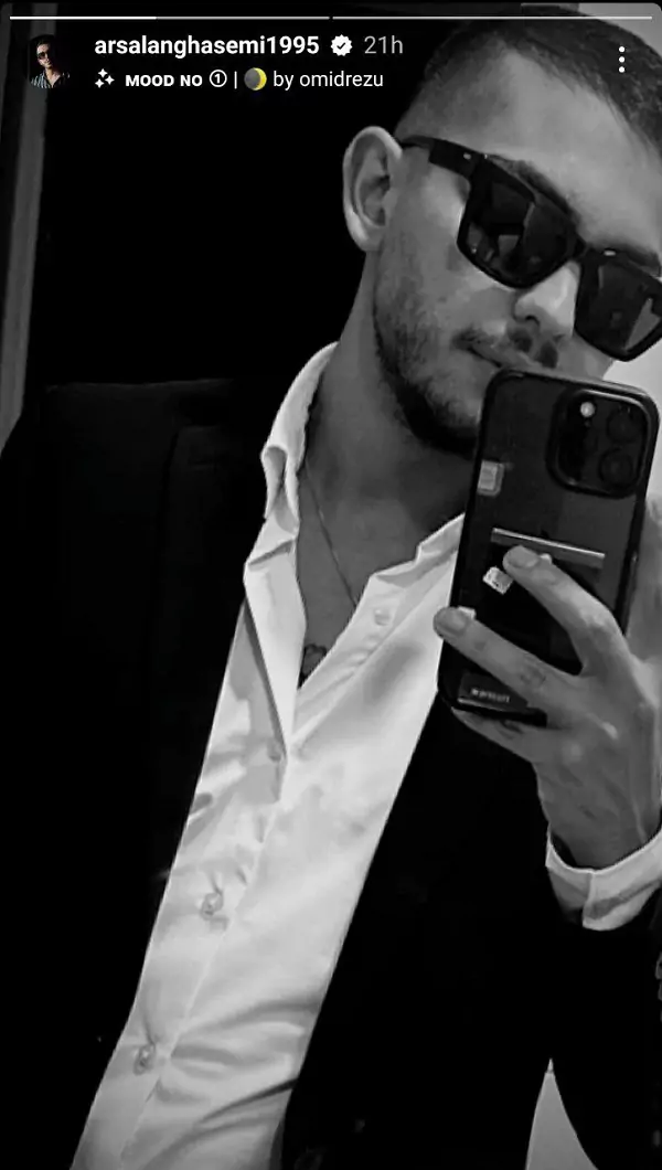 تیپ خفن ارسلان قاسمی+ عکس