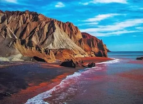 ویدیویی حیرت انگیز از هرمز بعد از بارندگی!
