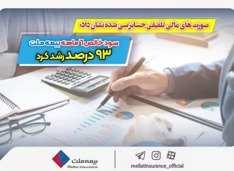 سود خالص ۶ ماهه بیمه ملت ۹۳ درصد رشد کرد / بیمه ملت در سودآوری از پیش‌بینی‌ها جلو زد