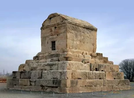 تصویری قدیمی از مقبره کوروش در دوره قاجار