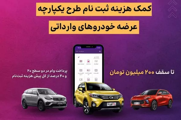 اعطای تسهیلات کمک هزینه ثبت نام خرید خودروی وارداتی در بانک ایران زمین