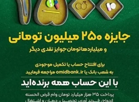 آغاز چهل و چهارمین جشنواره بزرگ حساب های قرض الحسنه پس انداز بانک سپه