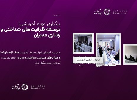 برگزاری کلاس آموزشی “توسعه ظرفیت های شناختی و رفتاری مدیران”