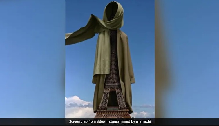 جنجال تازه سر محجبه شدن برج ایفل در فرانسه!