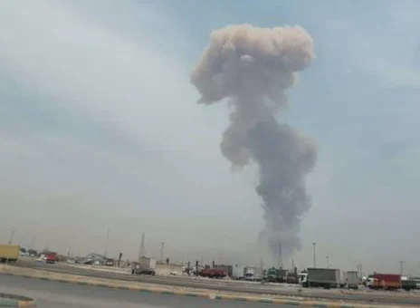تصویر خوفناک از انفجار امروز در بندرعباس