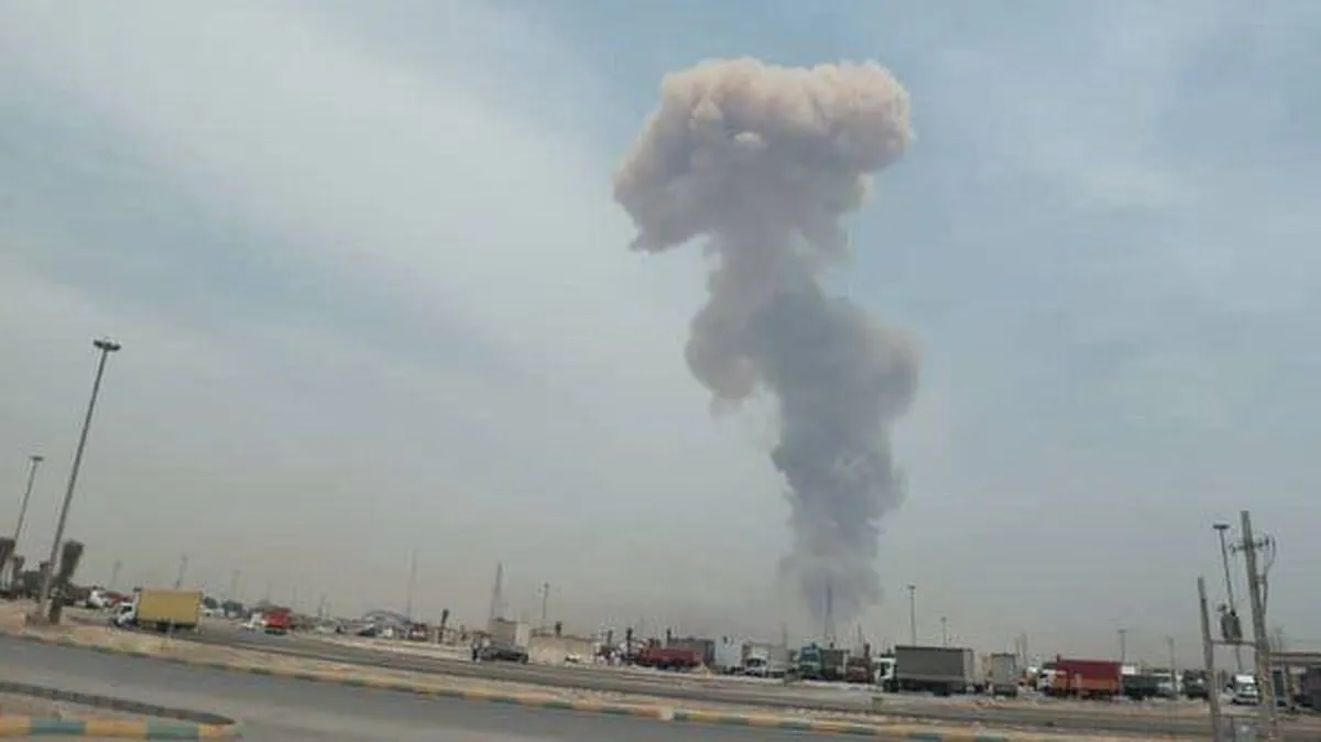 تصویر خوفناک از انفجار امروز در بندرعباس