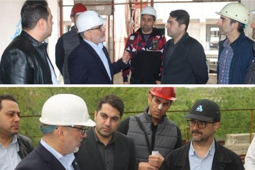 بازدید معاون فناوری و مدیریت ساخت ثمسکن از پروژه باران رشت