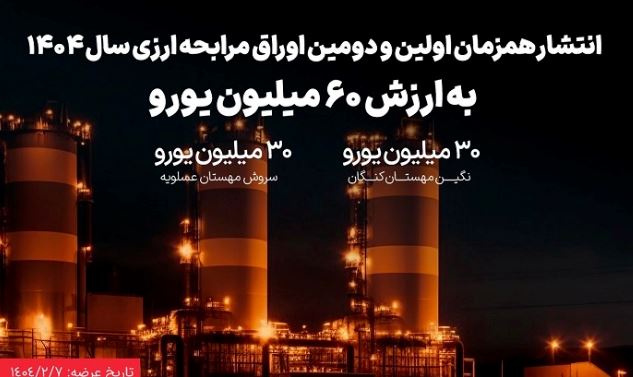 انتشار ۶۰ میلیون یورو اوراق مرابحه ارزی بانک ملت برای ۲ پروژه بزرگ پتروشیمی