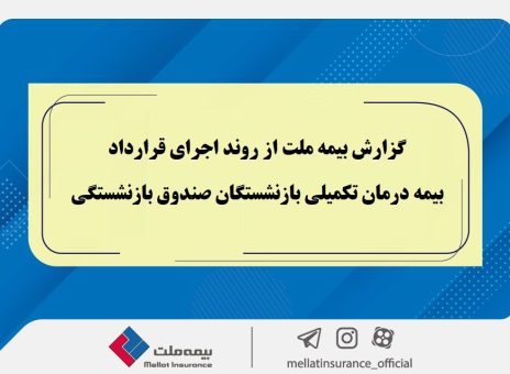 گزارش بیمه ملت از روند اجرای قرارداد بیمه درمان تکمیلی بازنشستگان صندوق بازنشستگی / تفاوت معنادارمیان درصد اعلام‌شده و وضعیت پرداخت‌ها / بیش از دریافت، پرداخت کرده ایم
