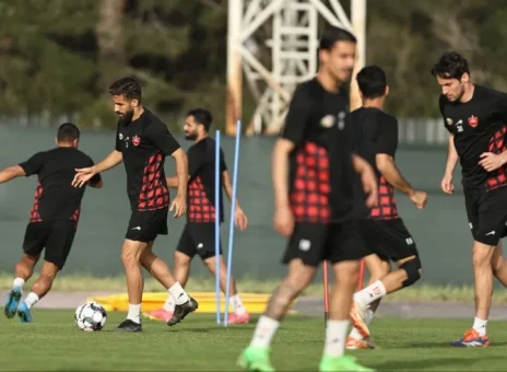 تمرین تاکتیکی مهم پرسپولیس با دو غایب