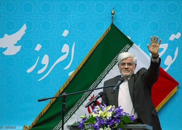 همسر و پسر عارف در نشست معاون پزشکیان + عکس