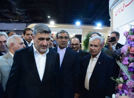 بازدید استاندار خراسان رضوی و رئیس سازمان بورس از غرفه بانک ملی ایران در نمایشگاه اینوکس مشهد