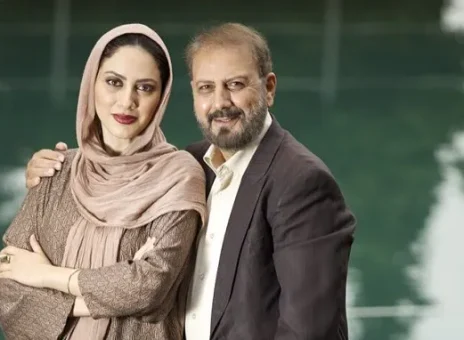 خوش و بشِ صمیمانه بازیگر «به کجا چنین شتابان» و جلیل فرجاد