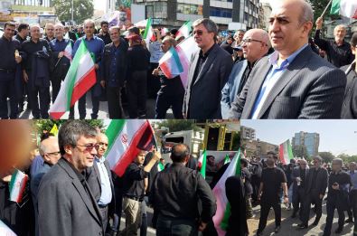 حضور مدیرعامل بیمه ایران در مراسم تشییع شهدای اقتدار