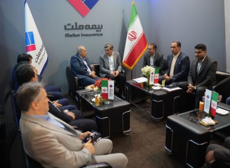 حضور پررنگ مدیران بیمه ملت در غرفه شرکت