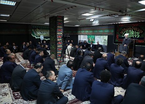 برگزاری آیین سوگواری اباعبدالله الحسین(ع) در بانک سینا