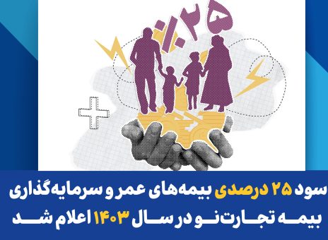سود ۲۵ درصدی بیمه‌های عمر و سرمایه‌گذاری بیمه تجارت‌نو در سال ۱۴۰۳ اعلام شد