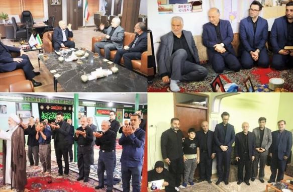 دیدار مدیر عامل بیمه دی با خانواده‌های شهدای اقتدار استان مازندران