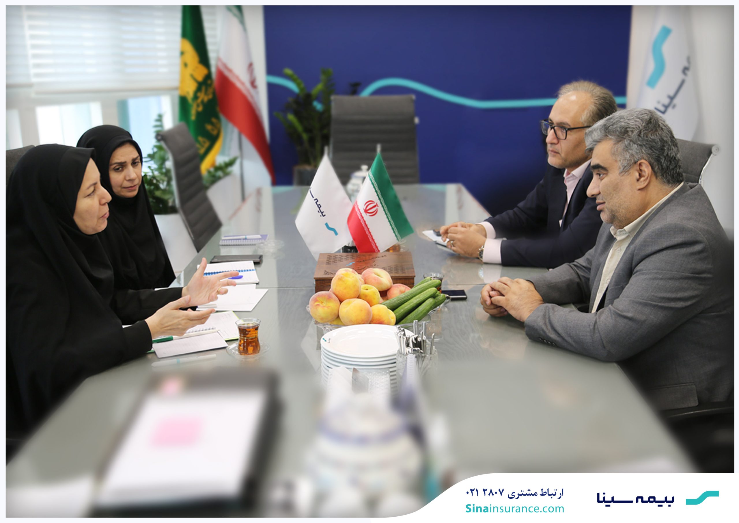 دیدار رئیس پژوهشکده بیمه با سرپرست بیمه سینا