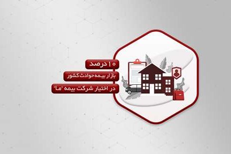 ۱۰درصد بازار بیمه حوادث کشور در اختیار شرکت بیمه ما