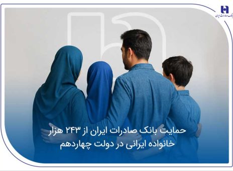 حمایت بانک صادرات ایران از ۲۴۳ هزار خانواده ایرانی در دولت چهاردهم