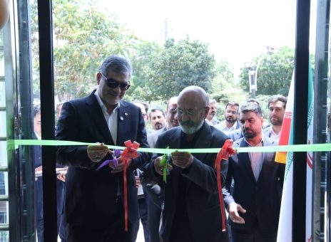 آیین افتتاح ساختمان جدید شعبه مینودر بانک در استان قزوین برگزار شد