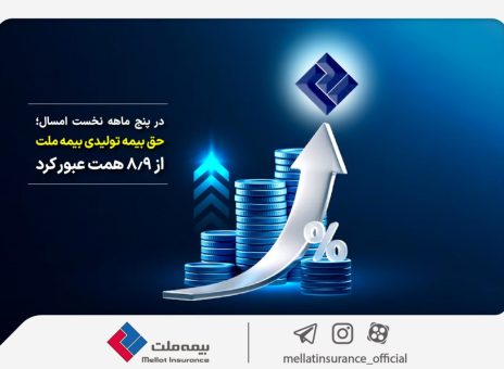 در پنج ماهه نخست امسال؛ حق بیمه تولیدی بیمه‌ ملت از ۸.۹ همت عبور کرد