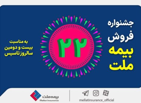 جشنواره فروش بیمه ملت با تخفیف ۲۲ درصدی و جوایز ویژه