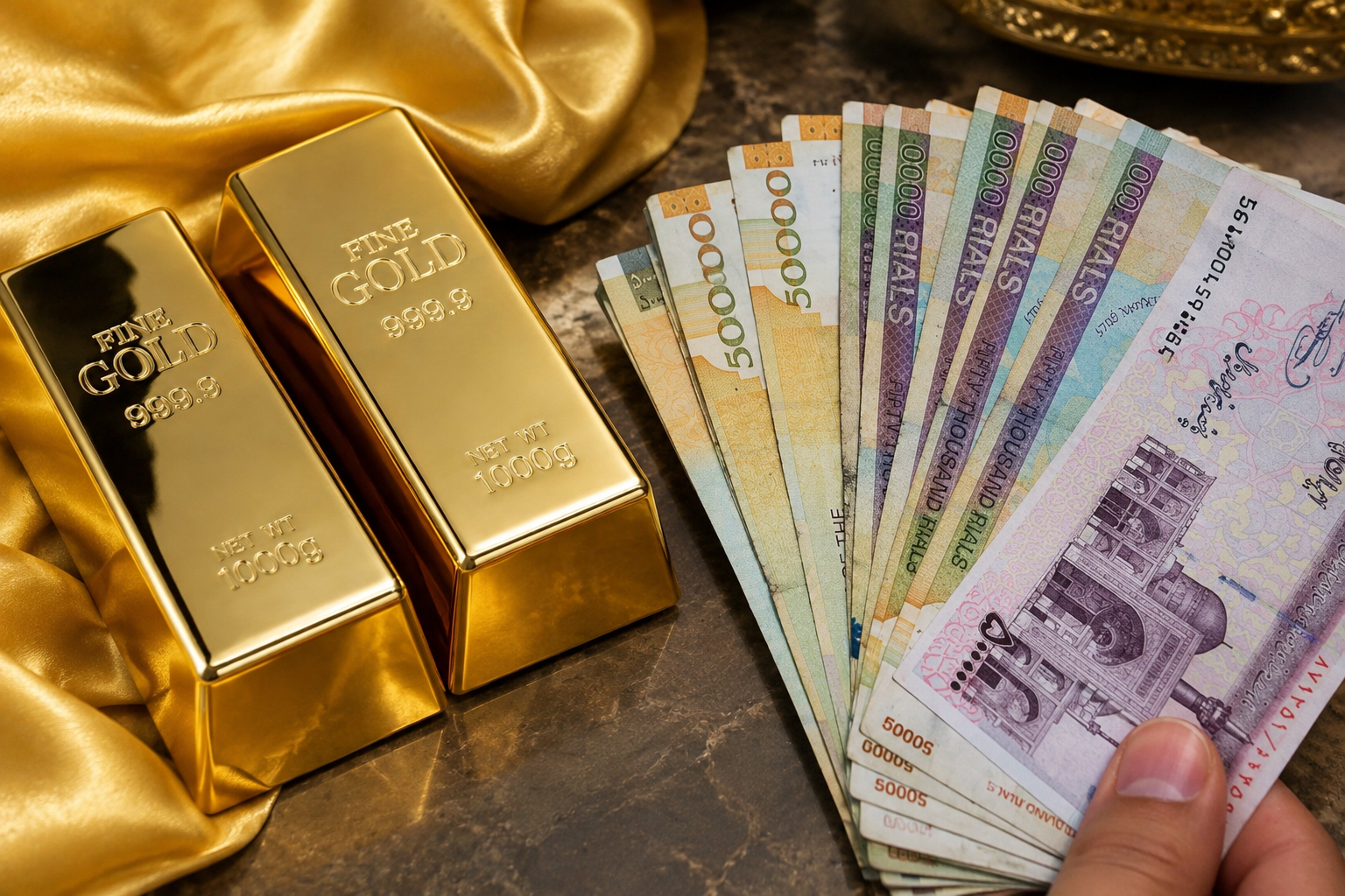 ۶۸ سال سقوط ریال برابر طلا!